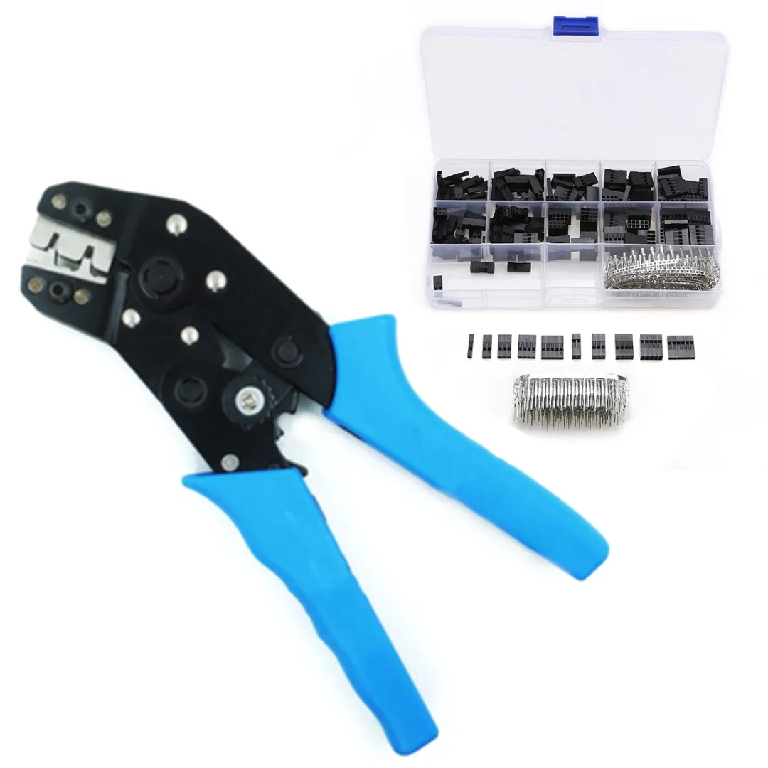 SN01BM Terminal Crimping Plier Tool + 610pcs Female Wire Jumper Housing