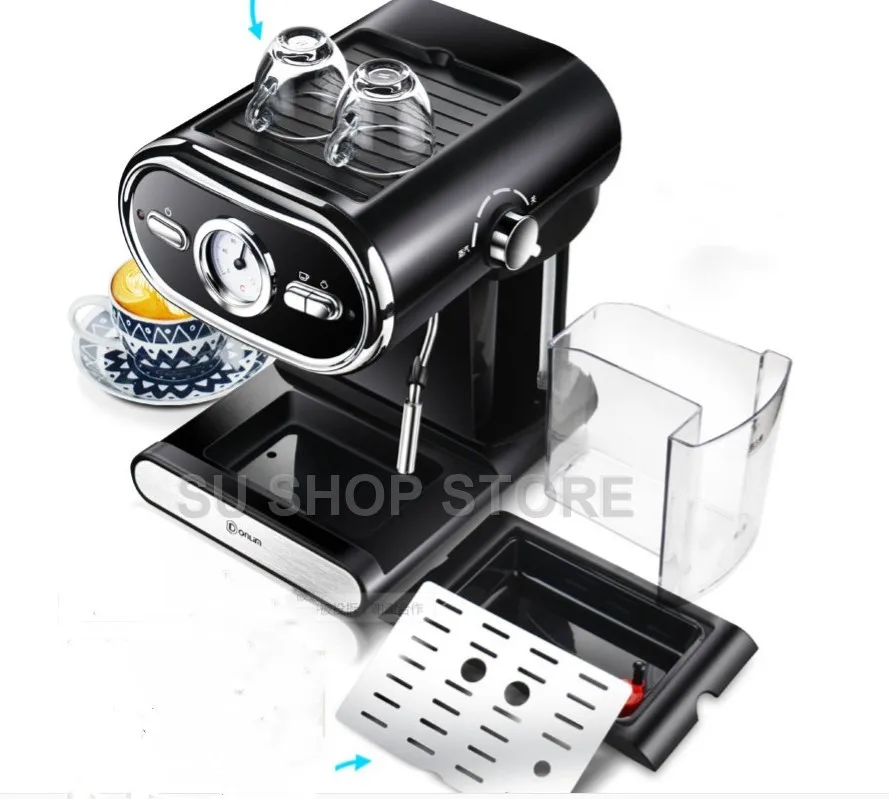 Italian Coffee Machine DL-KF5002 Semi-automatic Home Visualization Full Temperature Control 20BAR