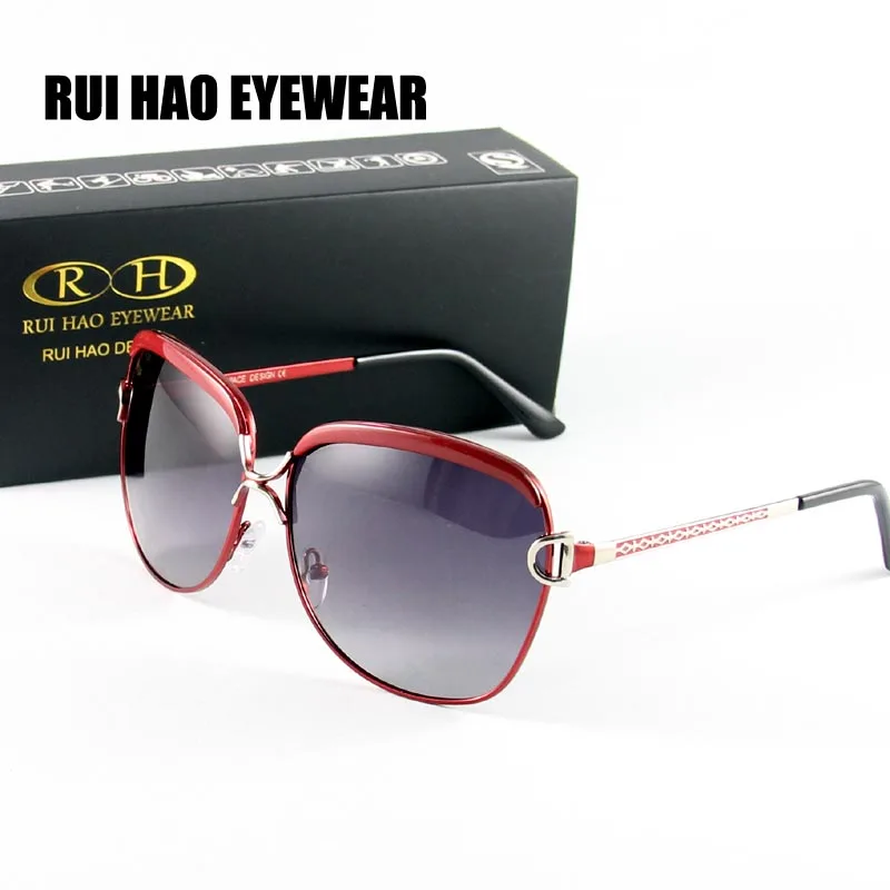 RUI HAO EYEWEAR брендовые Модные женские очки для вождения поляризованные солнцезащитные очки женские солнцезащитные очки UV 8702