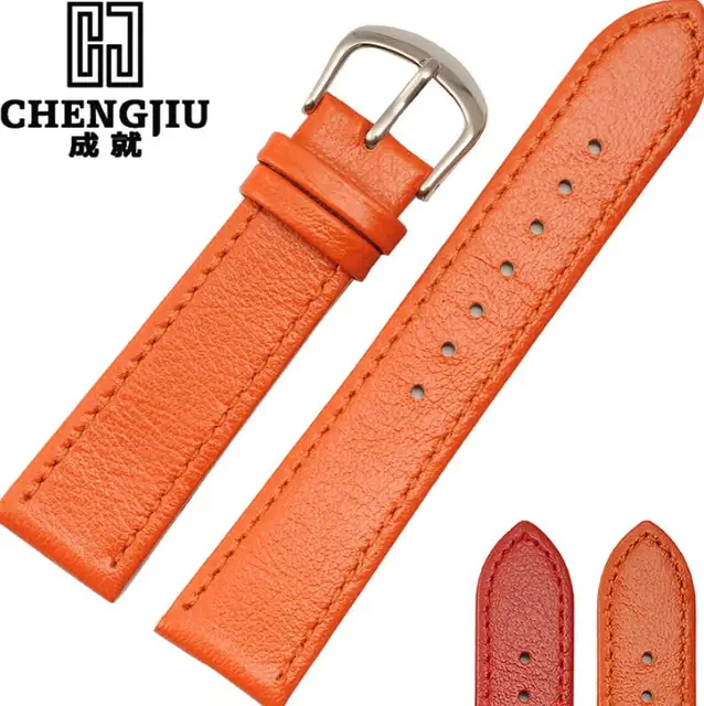 Vintage Women Watch Band For Hermes Watches Genuine Leather Straps