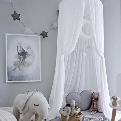 

Baby Kids Princess Bed Canopy Bedcover Mosquito Net Curtain Bedding Dome Tent Crib Netting