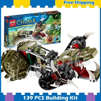 

139pcs Crawley Claw Ripper Lion tribe Leonidas 10052 CHI Model Building Blocks Children Boys Gifts sets Compatible with Lago