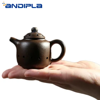 

Boutique Mini Yixing Teapot Xishi Pot Incense Burner Holder Purple Clay Tea Pet Home Decor Censer Gift with 6PCS Cones Incense