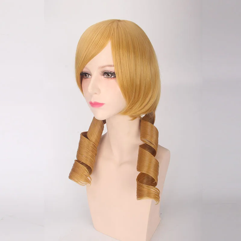 Morematch/парик для косплея японского аниме Puella Magi Madoka Magica, желтый парик Tomoe Mami, волнистые волосы