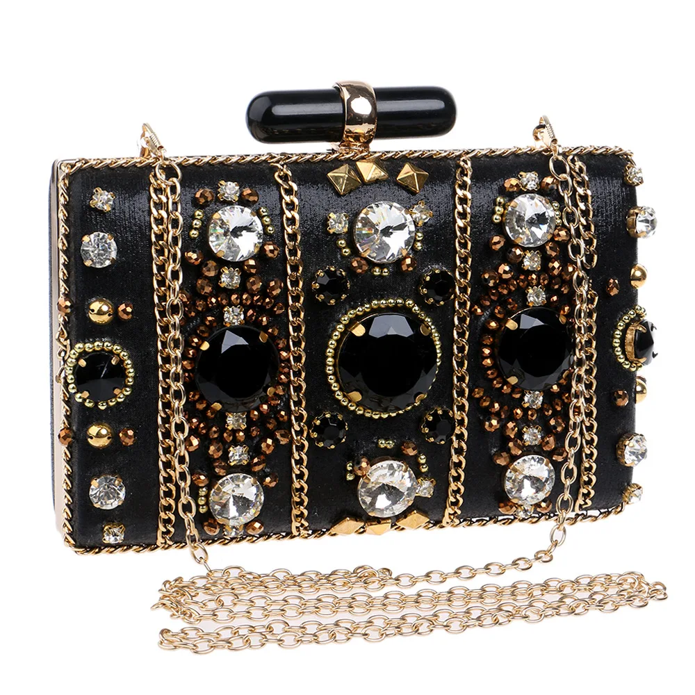 

TekiEssica Luxury Handbags Women Bags Designer 2018 Diamonds Evening Clutch Bags Wedding Bridal Messenger Bags Bolsa Feminina