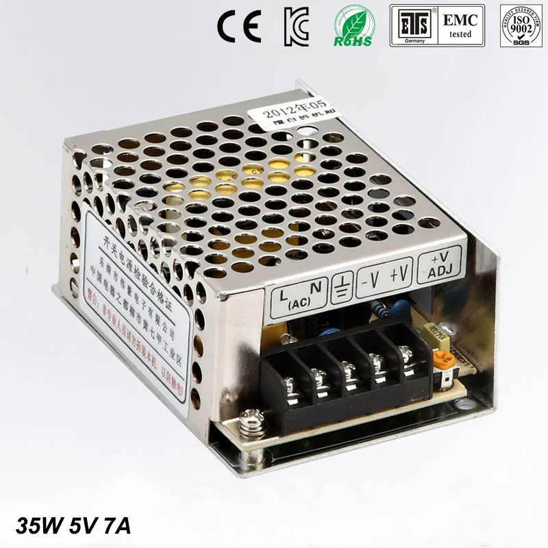 

5V 7A MS-35-5 MINI led driver, mini switching power supply,min power switch,mini size smps with overload protection