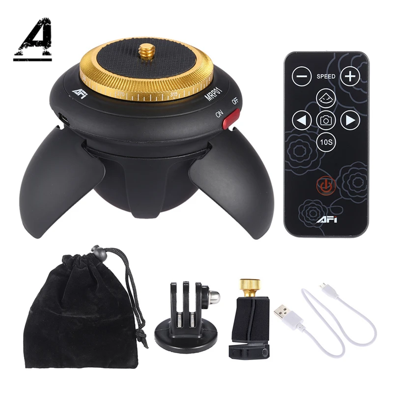 

Timelapse PTZ Electric Tripod Head Panoramic Automatic Ball Head Tripod Mobile Gimbal Head Selfie Automatic Rotation Bluetooth