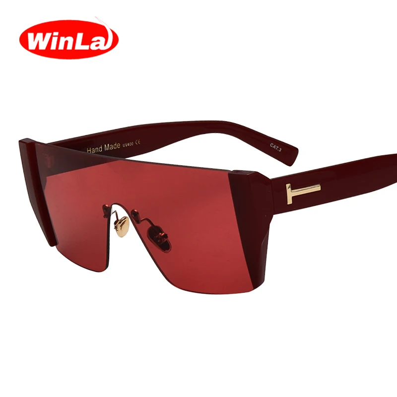 Winla Модные женские солнцезащитные очки Для женщин квадратный Стиль солнцезащитные очки для Для женщин Брендовая Дизайнерская обувь, женские солнцезащитные очки UV400