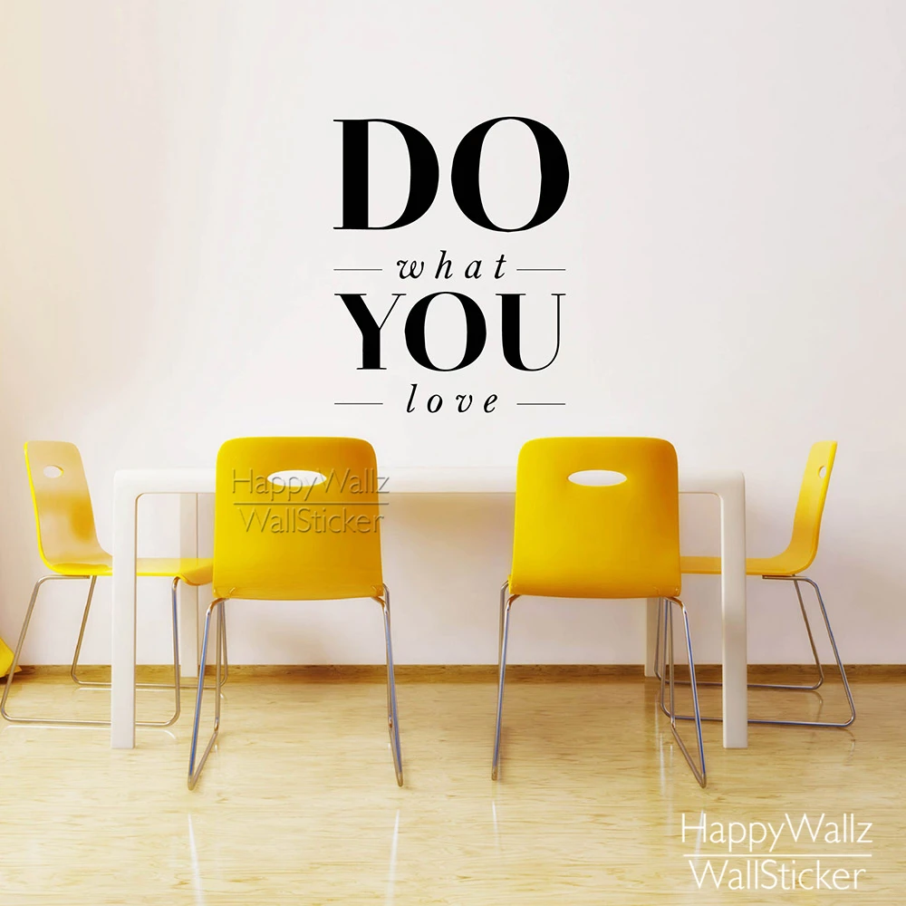 Do What You Love Quote Wall Sticker Inspirational Quote Wall Decal DIY Removable Easy Wall Art 576Q-in Wall Stickers from Home & Garden on ... Do What You Love Quote Wall Sticker Inspirational Quote Wall Decal DIY Removable Easy Wall Art 576Q-in Wall Stickers from Home & Garden on ...
