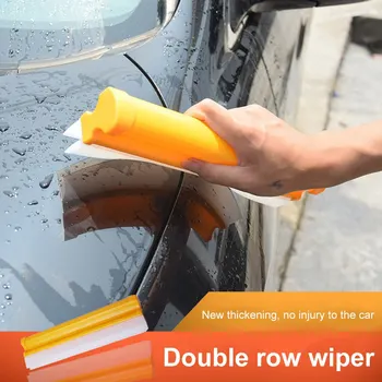

Double Row Silicone Wiper Car Wiper Board Cars Window Wash Clean Wiper Car Water Scraper Auto Snow Shovel Car Washing Tools