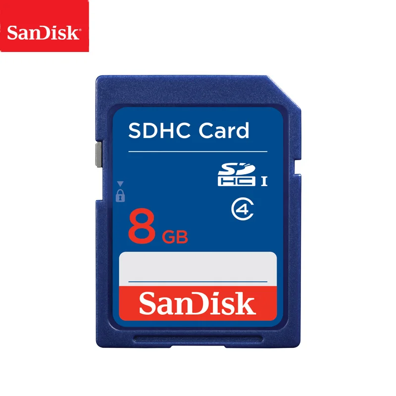100% оригинальная SD карта SanDisk 8 гб класс 4 SDHC памяти C4 sd для камеры поддержка