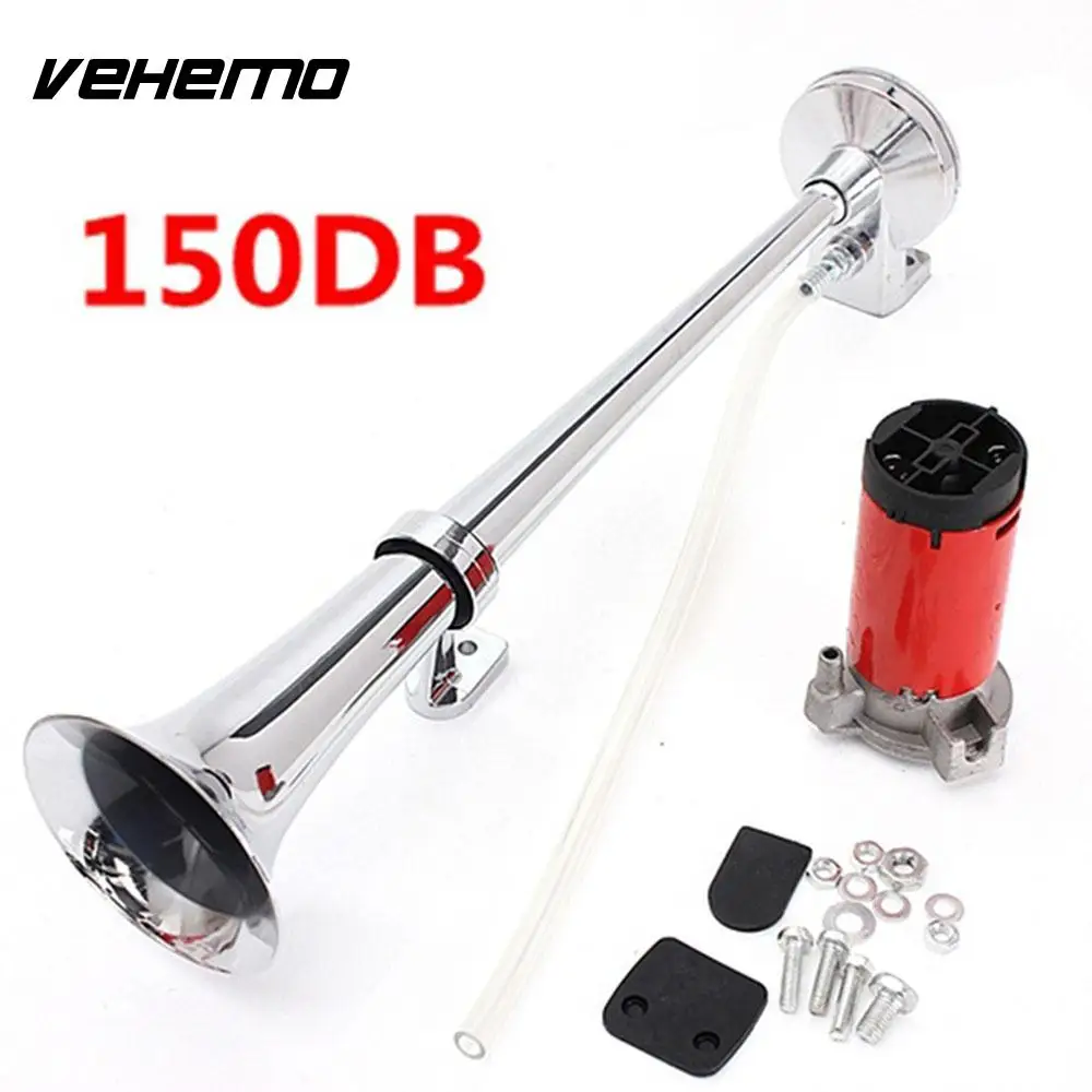 

12V Durable Air Horn Big Decibel Super Loud Car Horn Universal Truck Trumpet