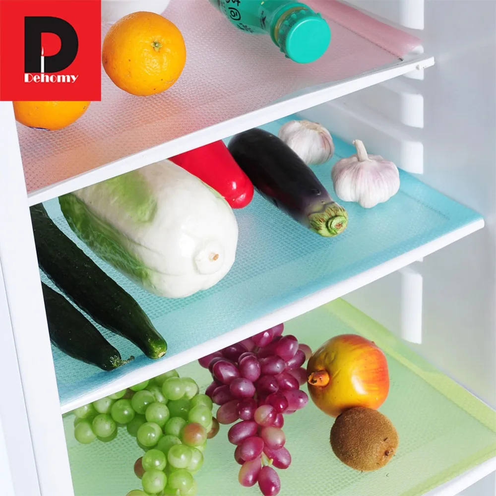 Dehomy 4Pcs/set EVA Kitchen fridge mats refrigerator cooker protector