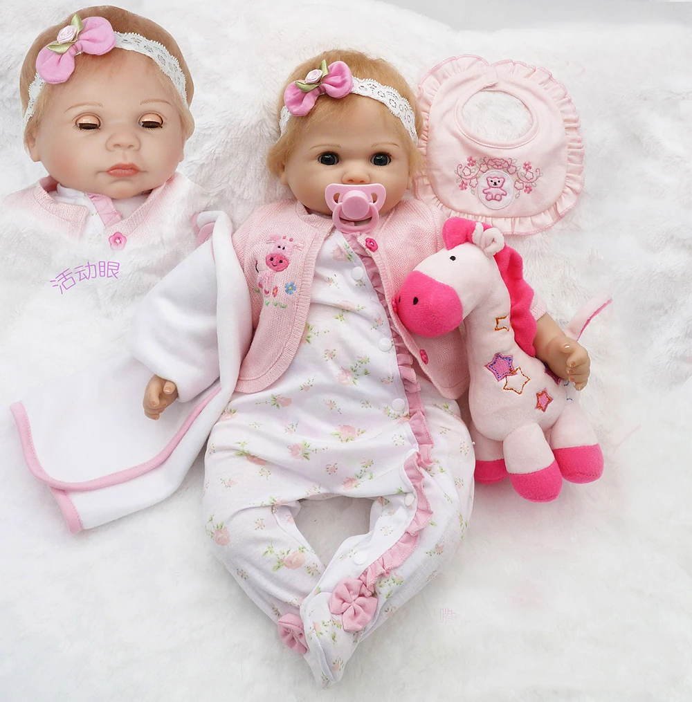 silicone babies that open and close eyes