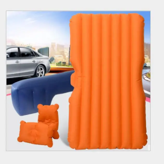 Горячая Распродажа, водонепроницаемый универсальный автомобильный надувной матрас для путешествий, надувная кровать для автомобиля, подушка для надувной кровати, уплотненная флокированная - Название цвета: Розовый