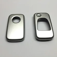 Треугольная клавиатура дистанционный флип ключ защитный чехол глянцевый металлический Серебряный цвет для Mercedes Benz