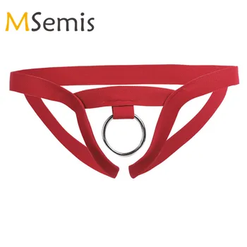 

Men Lingerie Sexy Crotchless Panties for Men G-string Bikini Underwear Jockstrap Thong Men Underpants with O-Ring