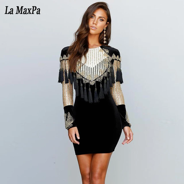 Tassel Dresses with Sleeves