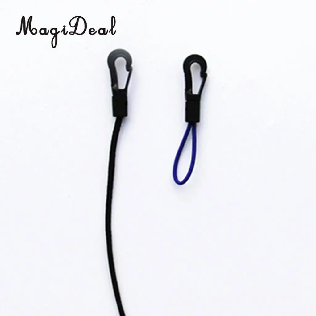 MagiDeal 1pcs Shock Bungee Cord with 20 Pcs 5mm Karabiner Hook Elastic Cord Rope End