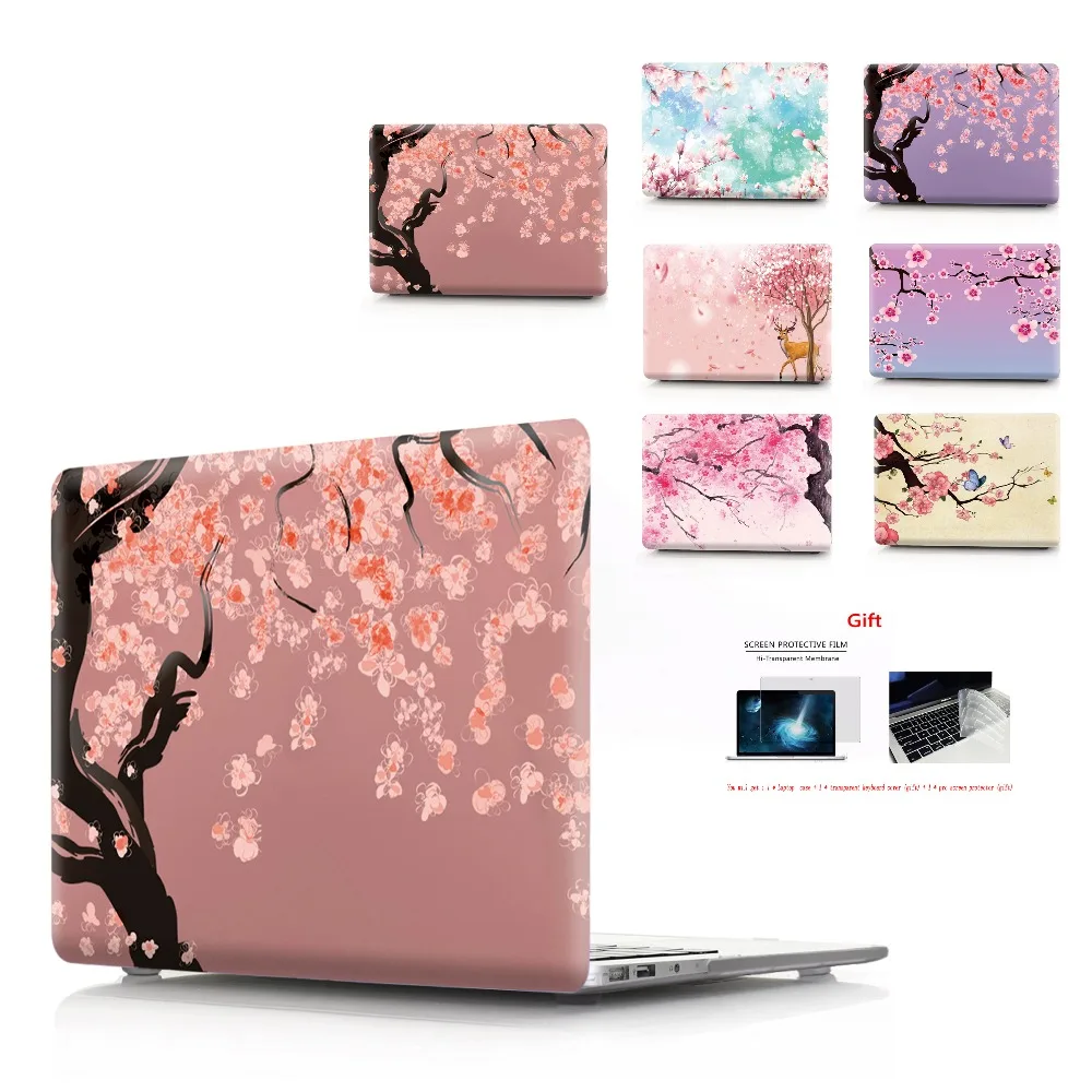 Чехол с цветочным принтом для ноутбука MacBook Air retina Pro 11 12 13 15 для MacBook New Pro 13 15 New Air 13 с сенсорной панелью