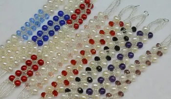 

Fashion Freshwater REAL Pearl Bracelet Bangle for Women/Lady/Girls/Female Beautiful Jewelry