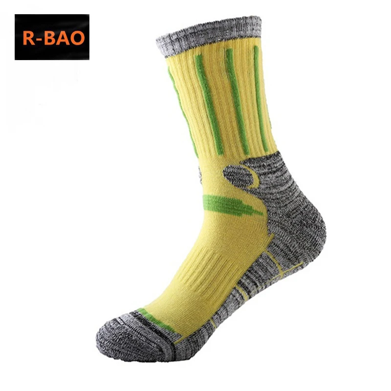 R-BAO Cotton Outdoor Mountaineering Skiing Socks Men Women Thicken Snowboarding Outdoor Sports Socks For Hiking Ice Hockey M L