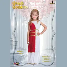 S/M/L детская одежда для девочек на Хэллоуин вечерние принцесса Athena костюм греческой богини Платье для косплея комплект Vestidos платье комплект