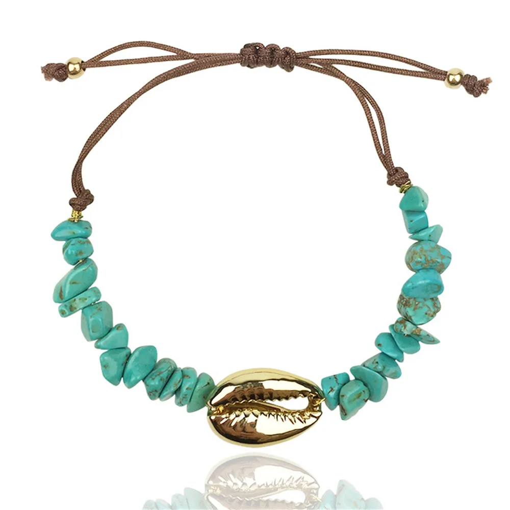 MLING богемное ожерелье-чокер из натурального камня для женщин модное ожерелье s& Подвески Ювелирное Украшение с морскими мотивами