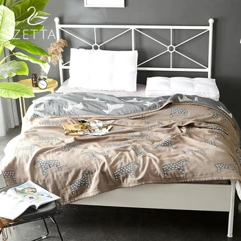 

[ZETTA] 100% cotton towel is covered by four layers of gauze air conditioning blanket single double200*230cm ZTBH0016