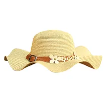Женская уличная медная гвоздь цветок Венок декоративный оттенок дикая пляжная шляпа Повседневная Соломенная шляпа весна и лето visiera#60