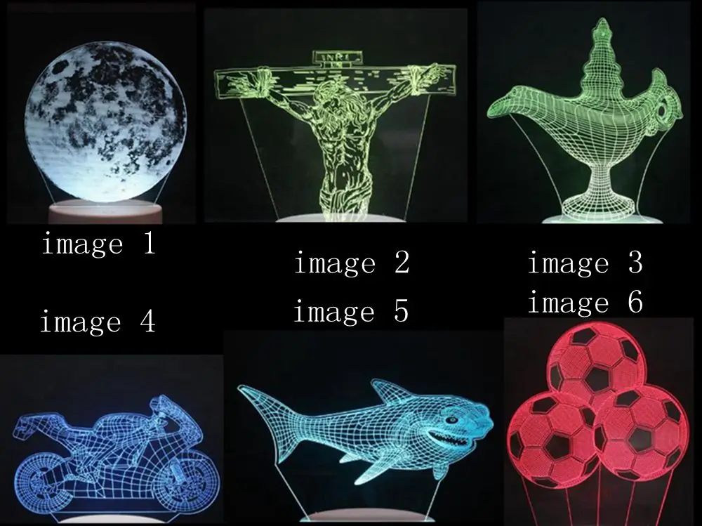 3D светодиодный ночник Moon Eclipse, 7 цветов, сменный сенсорный переключатель, голограмма, новинка, лампа для украшения дома, визуальный подарок