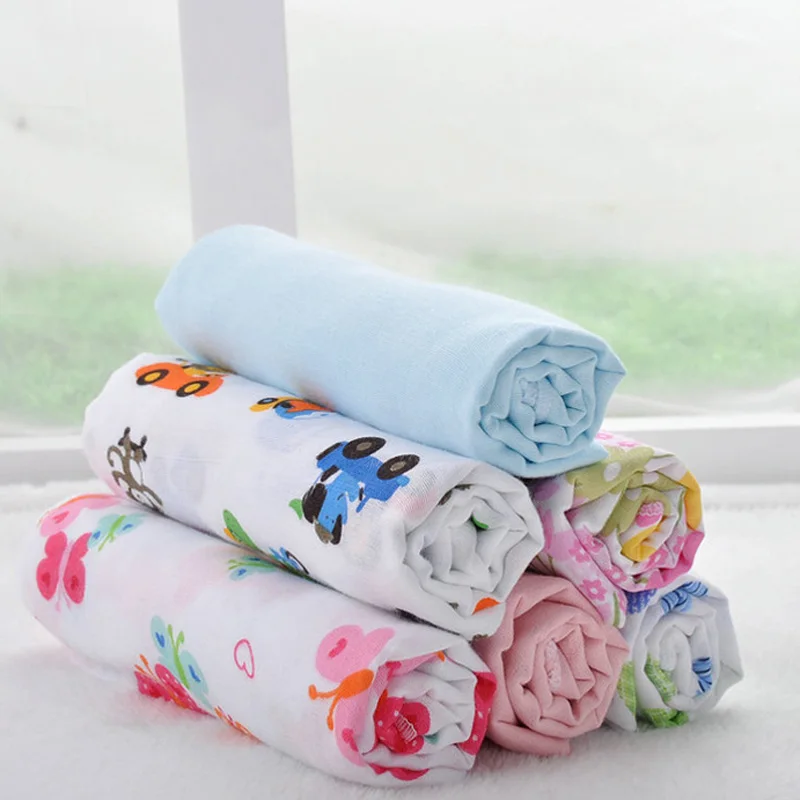 5pcs Infant 0 6M Baby Girl Boy Muslin Diapers Reusable Washable Cloth