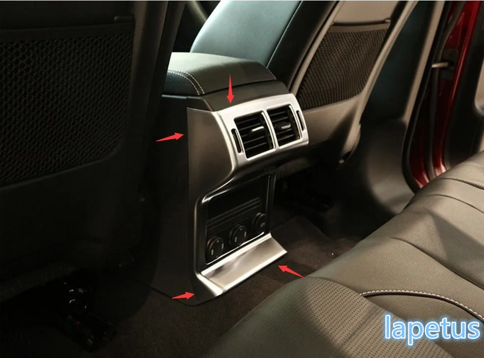 

Accessories For Jaguar F-Pace 2017 2018 ABS Armrest Box / Anti Kick Panel / Air Conditioning Decorative Sticker Cover Trim 1 Pcs
