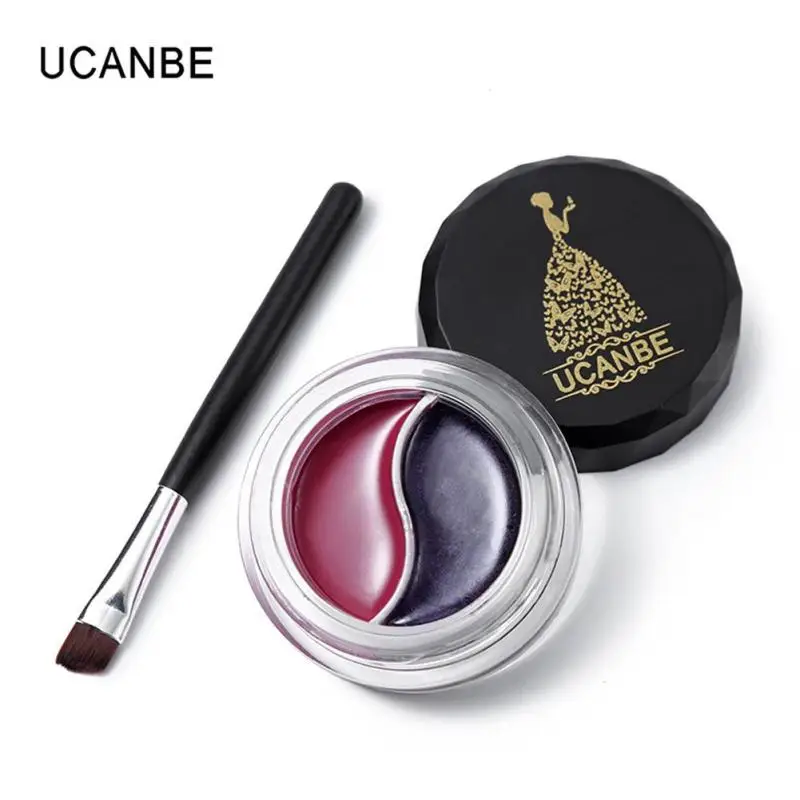 2 In 1 Eyeliner Gel Makeup Matte Eye Liner Cream Waterproof Lasting