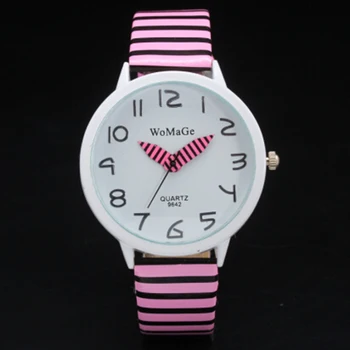 

Montre Femme Fashion Lady Girl Casual Watch Bracelet Pink Leather Strap Watches Women Funny Colorful Pointer Drop Shipping 2020