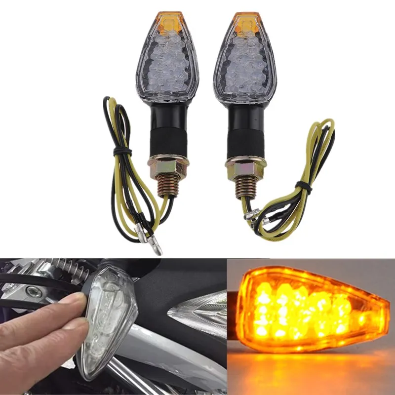 High Quality 12V 2 Wire ATV Motorcycle Car Scooter 14 LED Turn Signals
