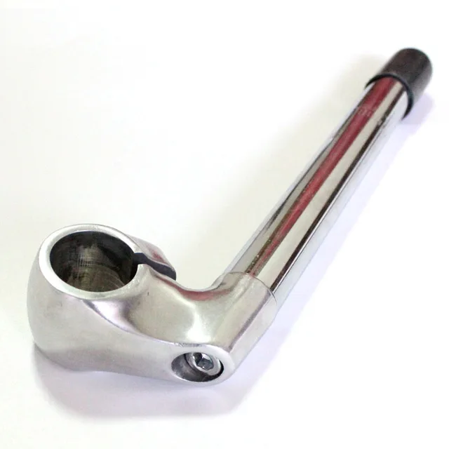 Bike Parts 22.2mm Electroplating Goose Neck Bicycle Stem Aluminum Alloy Retro Bike Stem Stems