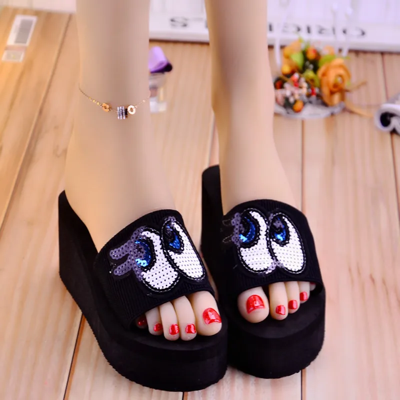 

Women Slippers 2019 Summer Outdoor Skidproof Casual Lady's Slippers Cute Cartoon Style Beach Slipper Women Leisure Indoor Shoes