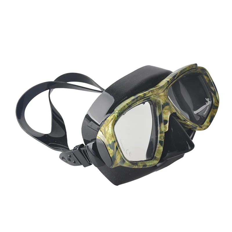 المهنية تمويه التمويه الغوص قناع الغوص الغوص عدسة PC الإطار والعتاد آمنة Spearfishing السباحة نظارات المهنية تمويه التمويه الغوص قناع الغوص الغوص عدسة PC الإطار والعتاد آمنة Spearfishing السباحة نظارات