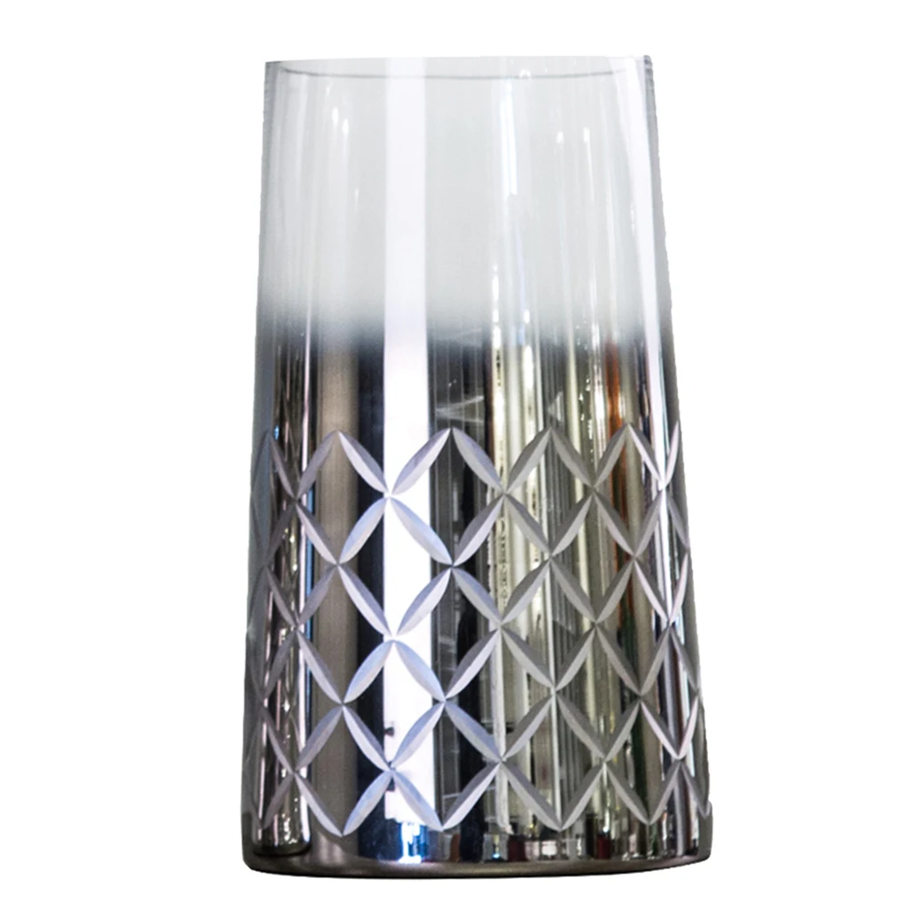 Минималистичные стеклянные полированные цветочные вазы Декоративная скатерть стоящая Цветочная ваза