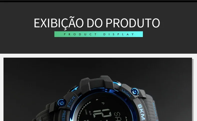 Altímetro Tempo Termômetro Relógio de Pulso