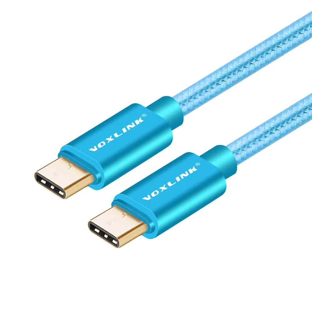 VOXLINK высокоскоростной Тип usb C кабель USB-C мужчина к USB-C мужской Зарядное устройство данные Тип-C кабель для MacBook Nexus 5X/6P Oneplus 2 3 ZUK Z1