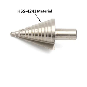 

Step Drill 5-35mm Step Drill Multi-function High-speed Steel Reaming Hole Opener Step Drill Woodworking Iron Plate Punching