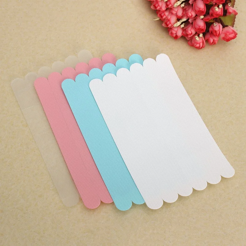 جديد 6 قطعة مكافحة زلة حمام قبضة ملصقات غير زلة الأرضيات السلامة حمام حوض دش شرائط الشريط حصيرة زين الحمام اكسسوارات