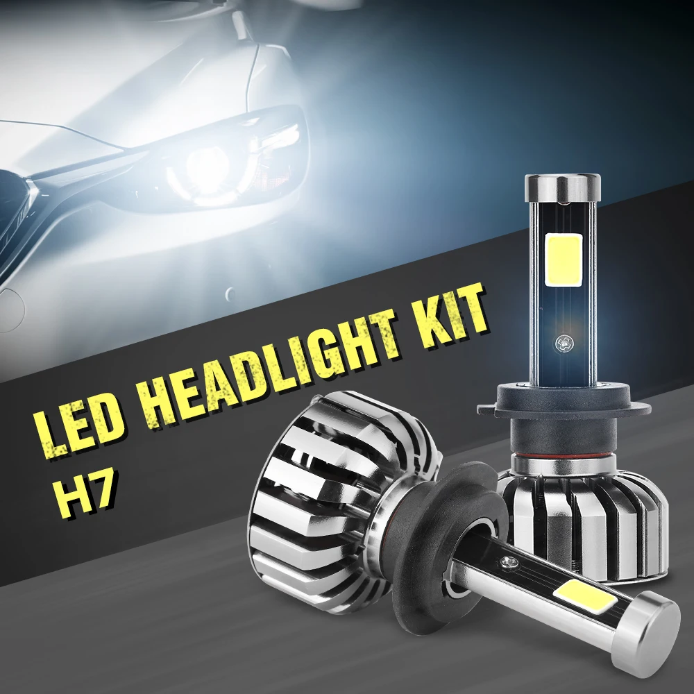 High Power H7 LED Car Headlight Super Bright H1 H27 H11 HB3 9005 HB4