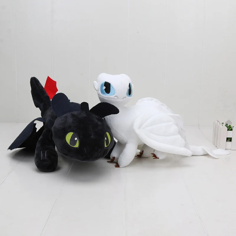 

Movie How to Train Your Dragon 3 plush toys Toothless Doll Light Fury Toothless Night Fury Plush doll Children Gifts