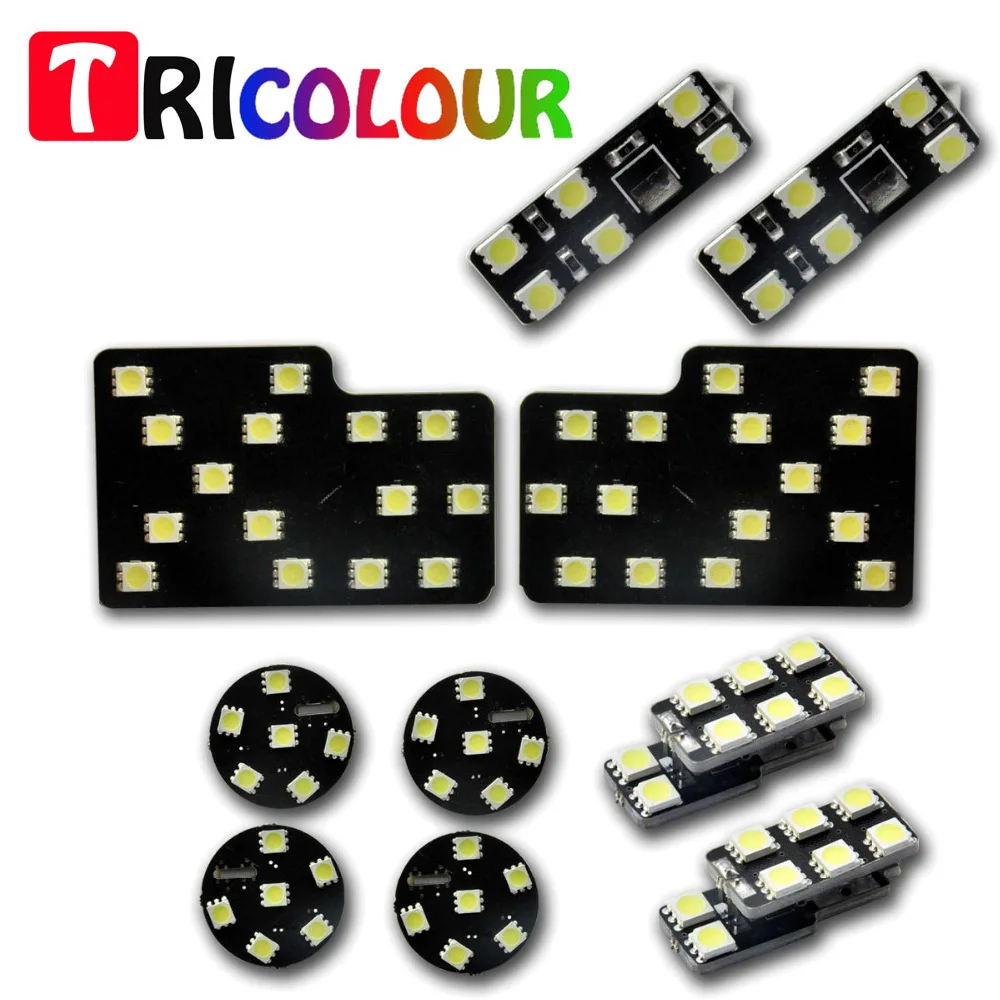 TRICOLOUR 1 set Car font b interior b font festoon dome panel light For Audi A4