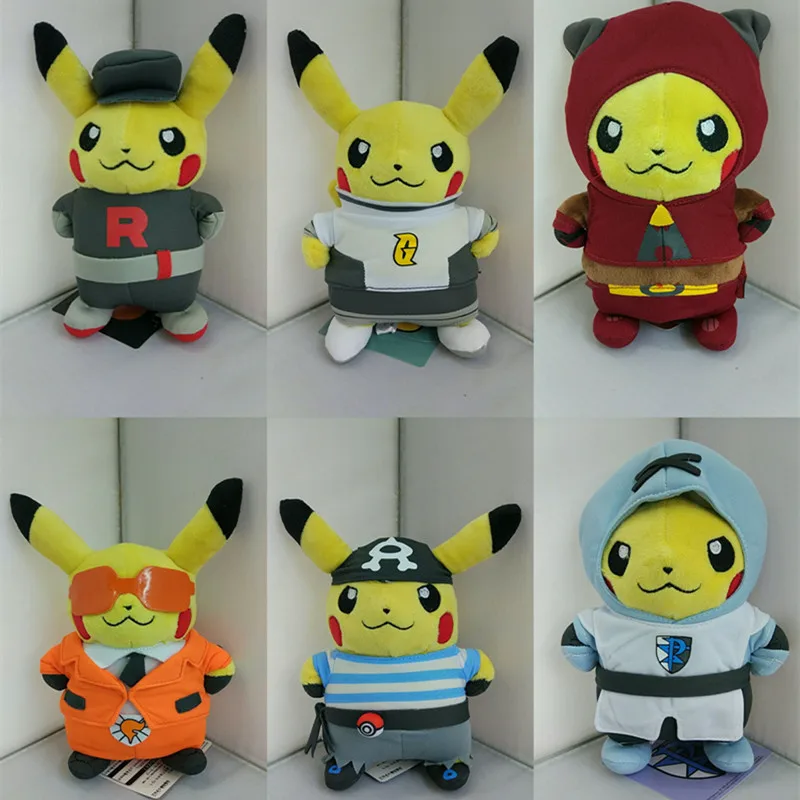 team rocket pikachu plush