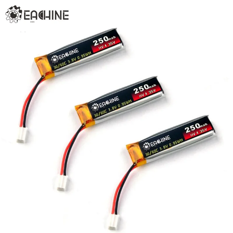 

Upgraded Eachine QX65 Spare Parts 3.8V 250mAh 30C/60C 1S High Volt LIHV LIPO Battery PH2.0 Connector For RC Drone FPV Part Accs