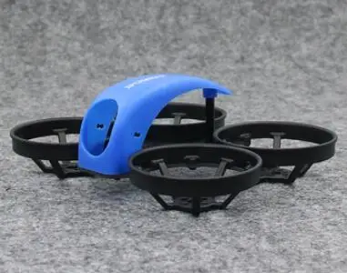 1 компл. Spcmaker мини КИТ 78 мм бесщеточный FPV Рамка w/40 мм весло защитное кольцо с капот камеры для радиоуправляемого дрона запасные части DIY - Цвет: blue hood-black